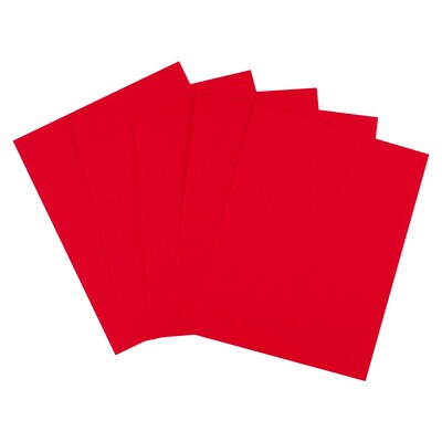 Staples Brights Multipurpose Paper, 24 lbs., 8.5 x 11, Red, 500/Ream (20104)