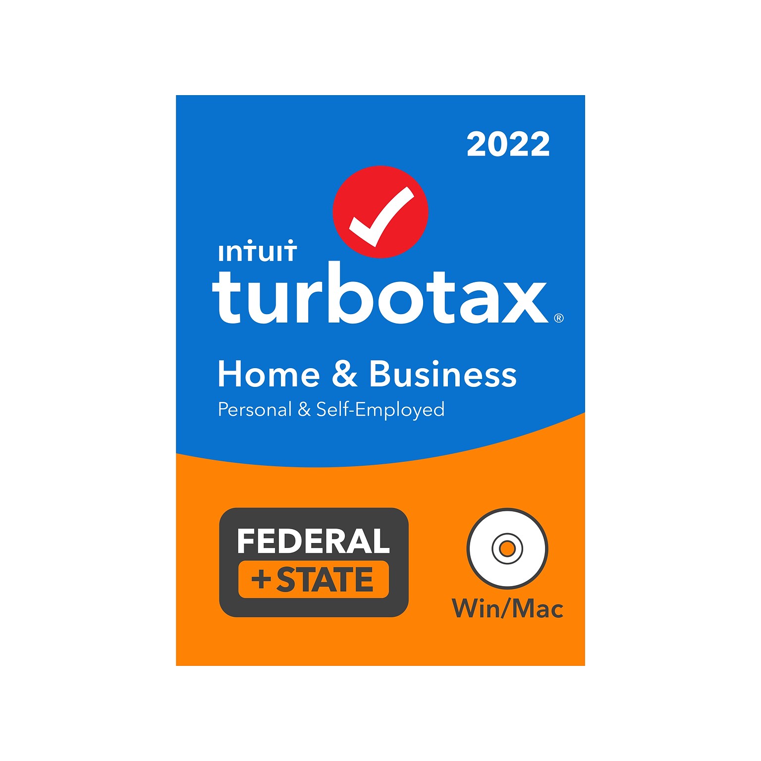 TurboTax Home & Business 2022 Federal + State for 1 User, Windows/Mac, CD/DVD or Download (5101337)