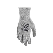 MCR Safety Cut Pro Hypermax Fiber/Polyurethane Work Gloves, XS, A3 Cut Level, Salt-and-Pepper/Gray,