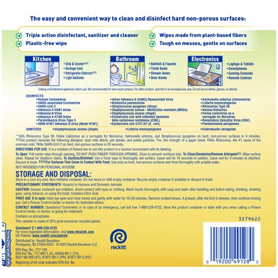 Lysol Disinfecting Wipes, Fresh Citrus Scent, 70 Wipes/Pack (1920049128)