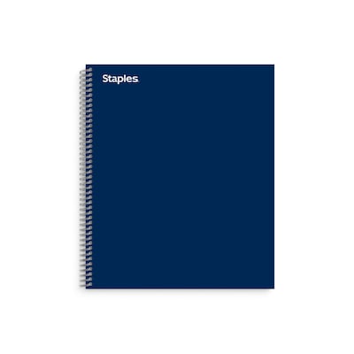 Staples® Premium 1-Subject Subject Notebooks, 8.5" x 11", College Ruled, 100 Sheets, Blue (TR58356M-CC)