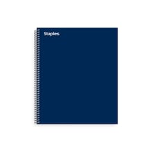 Staples® Premium 1-Subject Subject Notebooks, 8.5 x 11, College Ruled, 100 Sheets, Blue (TR58356M-