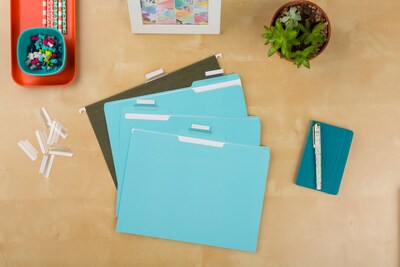 Avery Hanging File Folder Tabs, Clear, 25/Pack (16241)