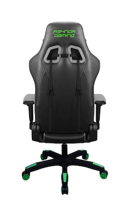 Raynor Group Energy Pro Series Fabric/Polyurethane Gaming Chair, Black/Green (G-EPRO-GRN)