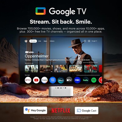 Kodak Flik HDMI/USB Portable LCD Home Theater Projector, White (RODPJSX20W)