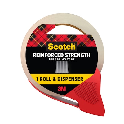 Scotch Heavy Duty Strapping Tape, 1.88 x 30 yds., 3 Core, Translucent (8950-RD-6GC)