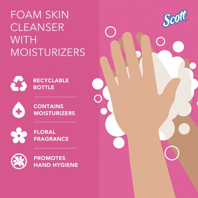 Scott Pro Foaming Hand Soap Refill for Dispenser, Floral Scent, 2/Carton (11280)