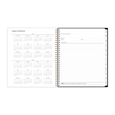 2027 Blue Sky Neveah 8" x 10" Calendar Year Monthly Planner, Plastic Cover (143947-27)
