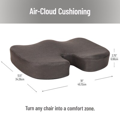 Mind Reader Memory Foam Seat Cushion, Gray (SEATMESH-GRY)