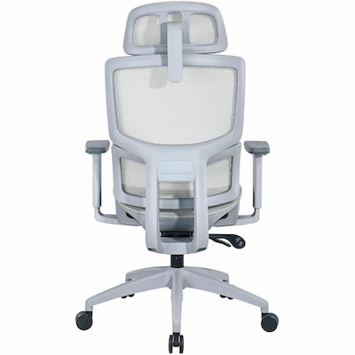Lorell Ripley Ergonomic Mesh Swivel Executive Chair, Gray (LLR63201)
