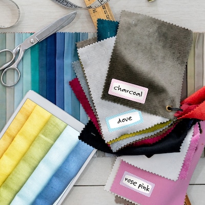 Avery No-Iron Waterproof Fabric Name Labels, 3/4 x 1-3/4, Assorted Colors, 24 Labels/Pack (40775)