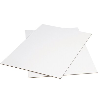 24 x 36 Corrugated Sheet, 200#, White, 5/Bundle (SP2436W)