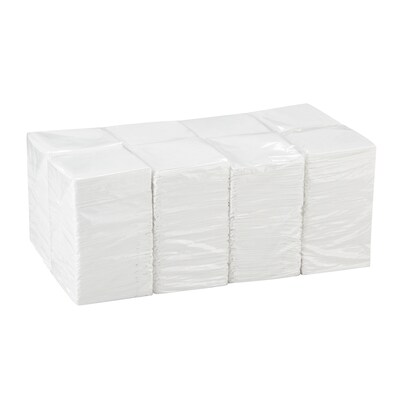 Dixie 1/4-Fold 1-Ply Beverage Napkin by GP PRO, White, 500 Napkins/Pack, 8 Packs/Case (96019/96017)