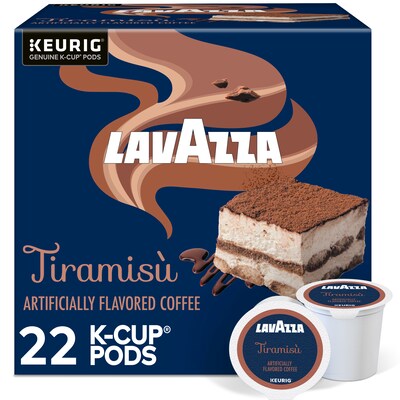 Lavazza Tiramisù Coffee Keurig® K-Cup® Pods, Light Roast, 22 Pods/Box (5000384724)