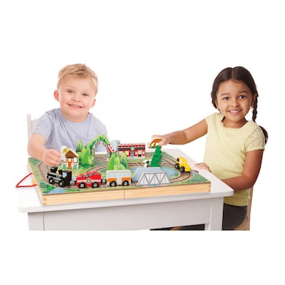 Melissa & Doug Take Along Vehicle Set Wood Train (MS30140)