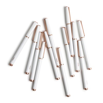 U Brands Catalina Porous Pen, Medium Point, 0.7mm, Black Ink, Dozen (3785U01-24)