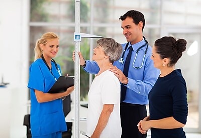 Viva Comfort Stadiometer Portable Height Measuring Rod, White (ADIME907-01-MK)