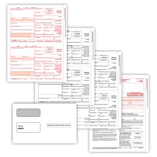 ComplyRight® 2023 1099-INT Tax Form Set with Envelopes, 4-Part, Copies A, B, C and/or State, 2-Up, 1