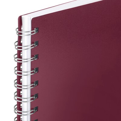 2027 Mead Essentials 6" x 8.5" Calendar Year Weekly & Monthly Planner, Plastic Cover, Burgundy (CRW430L5027)