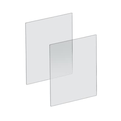 Azar Surface Mount Sneeze Guard, 24H x 18W, Clear Plexiglass, 2/Pack (179624)