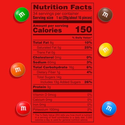 M&M's Party Size Peanut Butter Milk Chocolate Candy Pieces, 34 oz. (MMM55085)