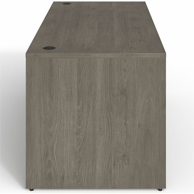Lorell Prominence 2.0 66" W Right-Pedestal Desk, Gray Elm Surface (LLRPD3066RSPGE)
