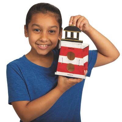S&S Lighthouse Birdhouse Craft Kit, 12/Pack (WD7650)