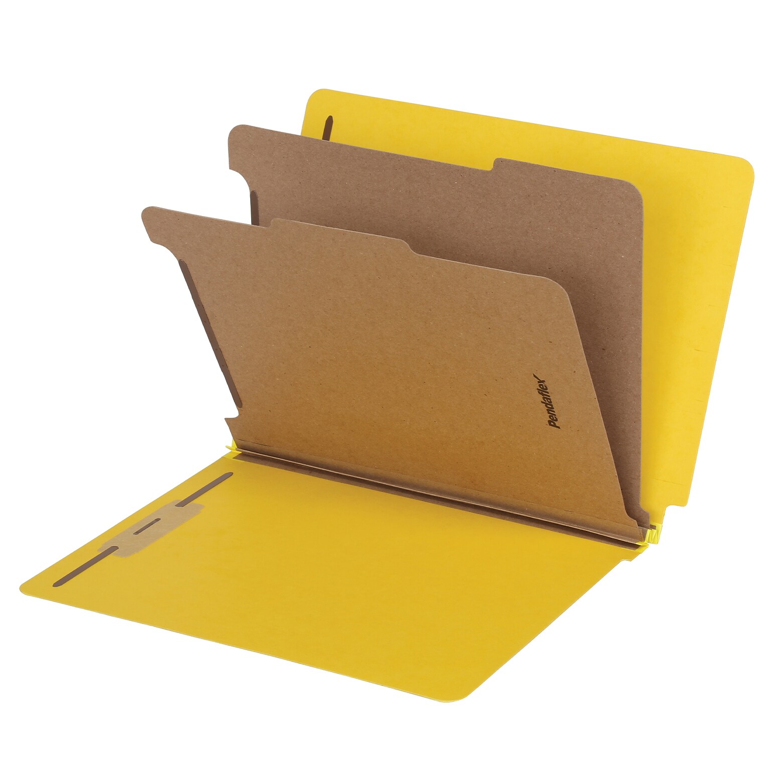 Pendaflex Pressboard Classification Folder, 2-Dividers, 2 Expansion, Letter Size, Yellow, 10/Box (1006949)