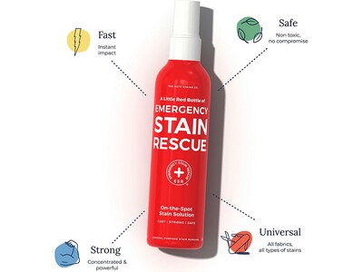 The Hate Stains Co. Emergency Stain Rescue Laundry Stain Remover, 4 oz. (THS-BXEMSBTL12)