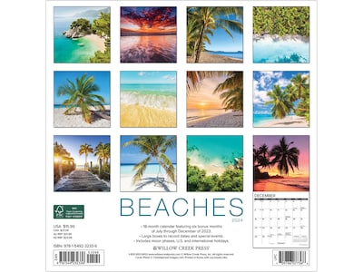 2024 Willow Creek Beaches 12 x 12 Wall Calendar  (32336)