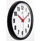 Infinity Instruments 15" Impact Commercial Analog Wall Clock, Black