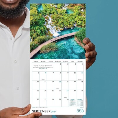2027 TF Publishing Paths to God 7" x 7" Monthly Wall Calendar, Multicolored (27-2005)