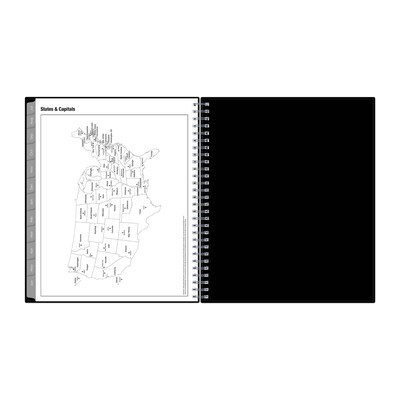 2025-2026 Blue Sky Enterprise 8" x 10" Academic Year Monthly Planner, Plastic Cover, Black (130615-A26)