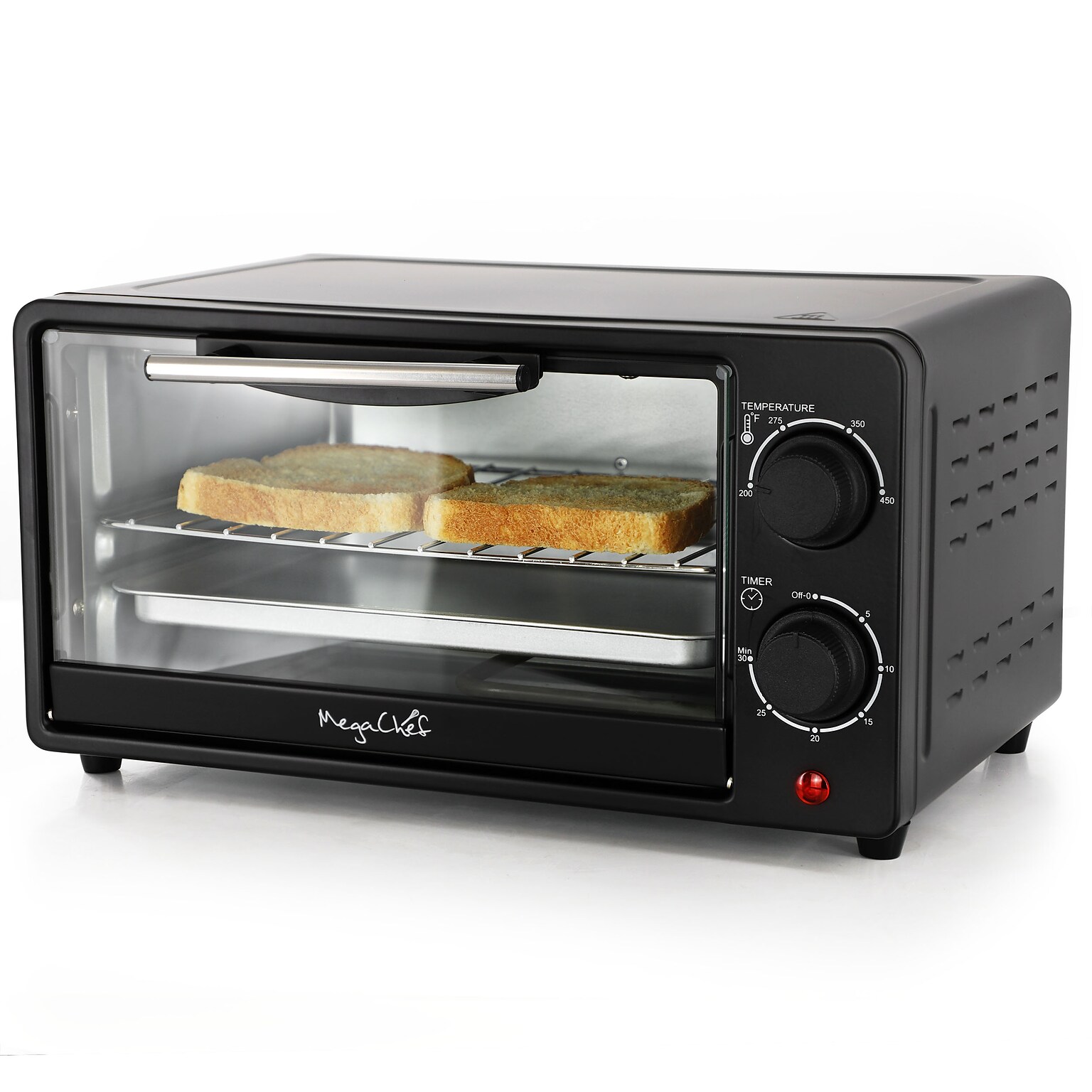MegaChef 9 Liter Toaster Over, Black