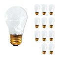 Bulbrite 40 Watt Dimmable Frost Tough Coat A15 Medium (E26) Incandescent Bulb, 12/Pack (860862)