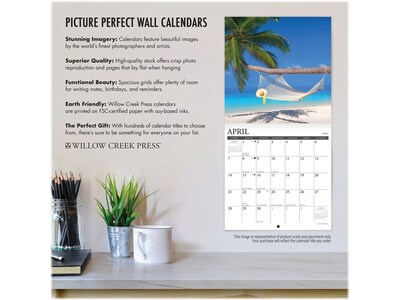 2024 Willow Creek Beaches 12" x 12" Wall Calendar  (32336)