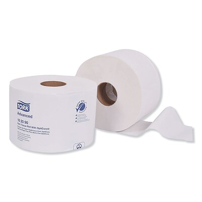 Tork Advanced Toilet Paper, 2-Ply, White, 865 Sheets/Roll, 36 Rolls/Carton (162090)