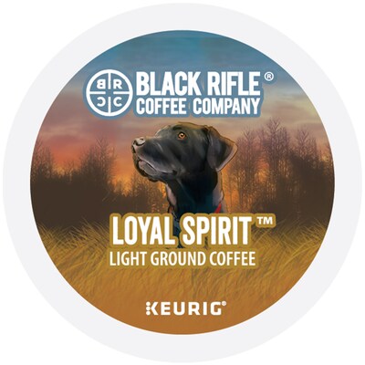 Black Rifle Coffee Company Loyal Spirit Coffee Keurig® K-Cup® Pods, Light Roast, 22/Box (5000384046)