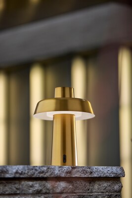 Adesso ADS360 Pirlo 11.75"H LED Table Lamp, Antique Brass (AD9204-21)