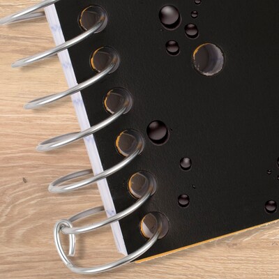 Five Star with Study App 5-Subject Subject Notebooks, Wide Ruled, 200 Sheets, Black (930012A-ECM)