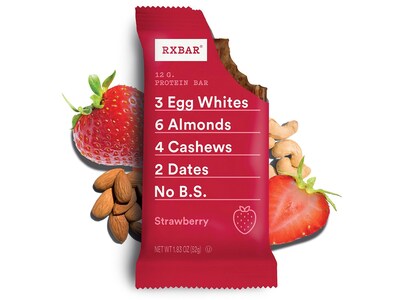 RX Bar Gluten Free Strawberry Protein Bar, 1.83 oz., 12 Bars/Box (1-93908-00580)