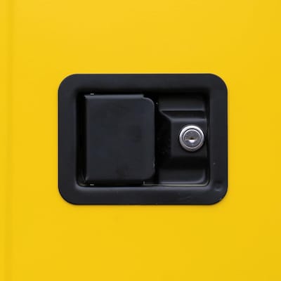 FireKing Flammable Liquids Storage Cabinet, 60 gal, Automatic Close, Yellow (SC60-AC-Y)