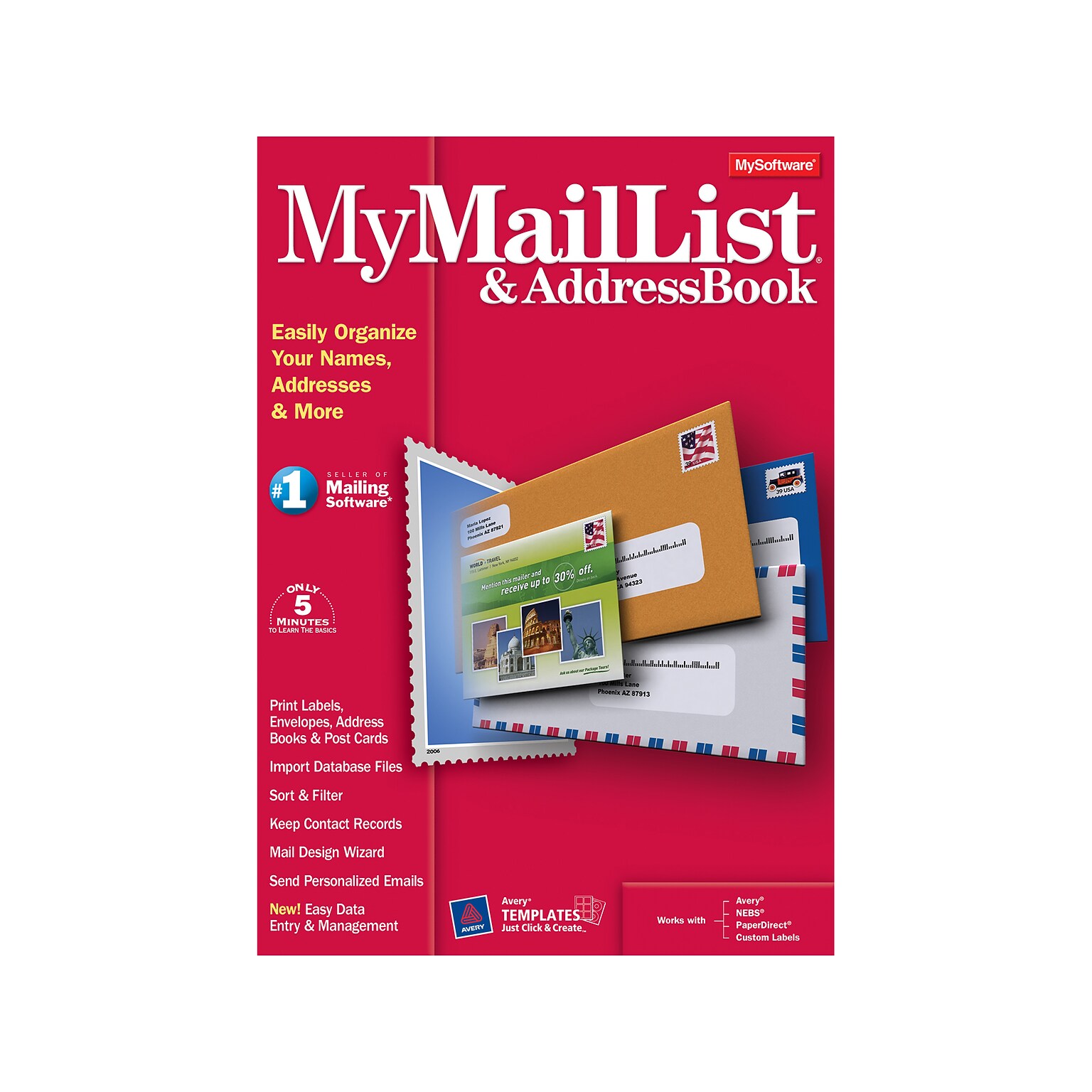 Avanquest MyMailList & Address Book for 1 User, Windows, Download (2185.E)