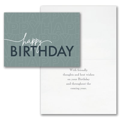 7 7/8" x 5 5/8" Birthday Assortment Cards, with Envelopes