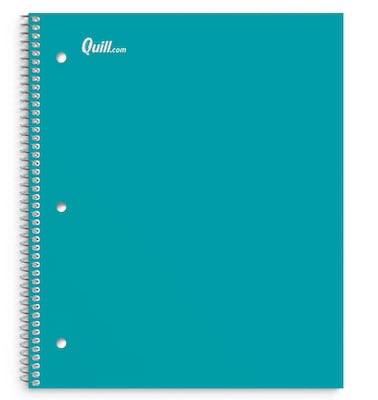 Quill Brand® Premium 5-Subject Notebook, 8.5 x 11, College Ruled, 200 Sheets, Teal (TR58320)