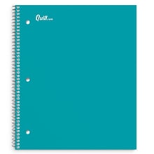 Quill Brand® Premium 5-Subject Notebook, 8.5 x 11, College Ruled, 200 Sheets, Teal (TR58320)