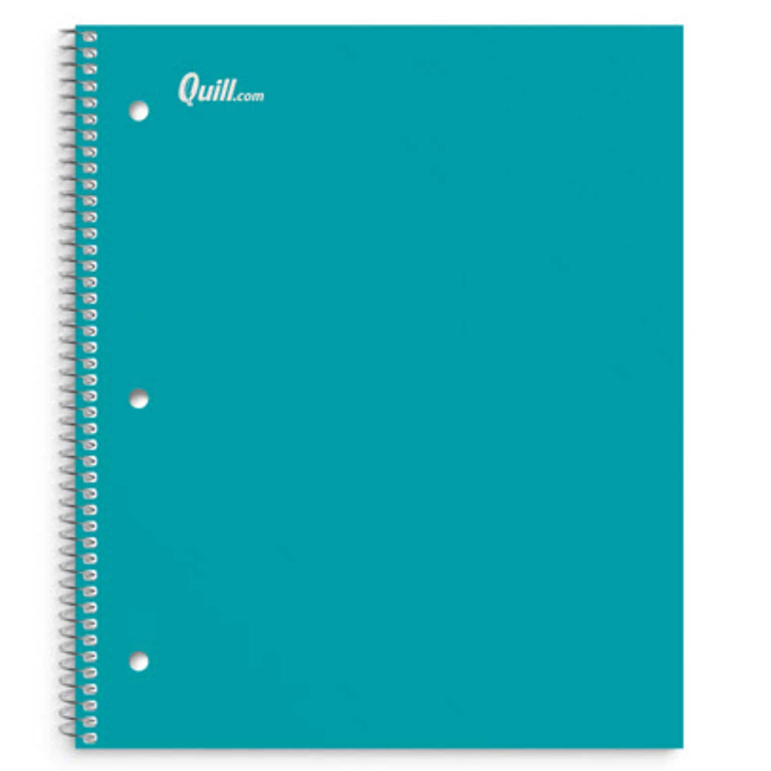 Quill Brand® Premium 5-Subject Notebook, 8.5 x 11, College Ruled, 200 Sheets, Teal (TR58320)