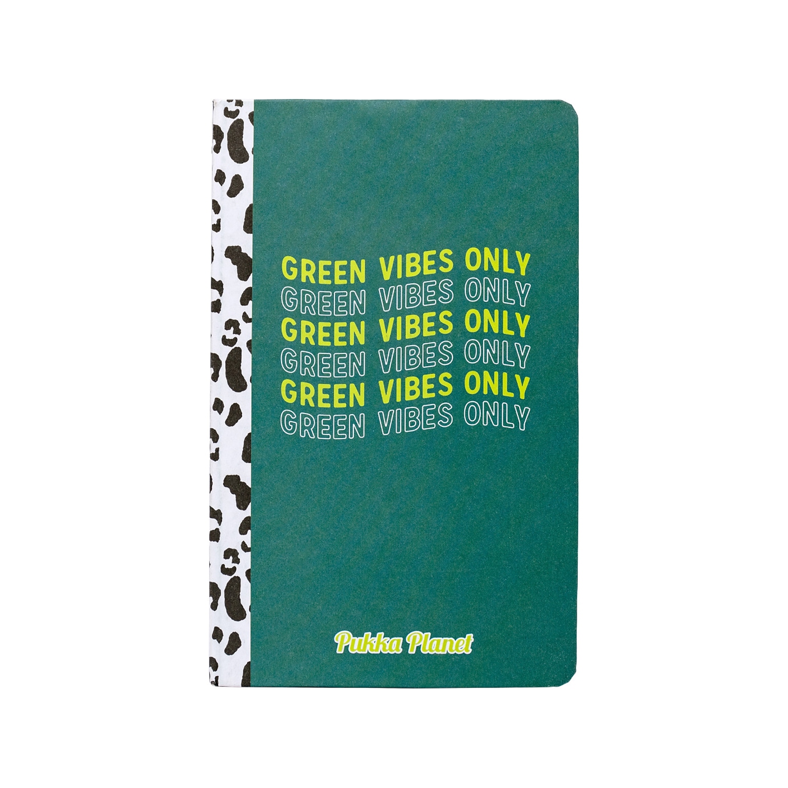 Pukka Pad Green Vibes Only Notebook, 5.28 x 8.46, Wide-Ruled, 96 Sheets, Green (9704-SPP)