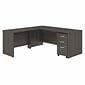 Bush Business Furniture Studio C 72"W L Shaped Desk with Mobile File Cabinet and Return, Storm Gray (STC007SG)