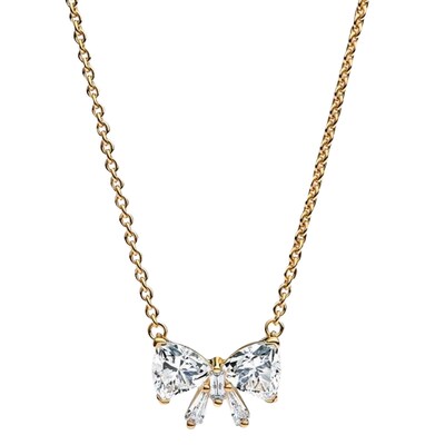 Pandora Sparkling Bow Necklace
